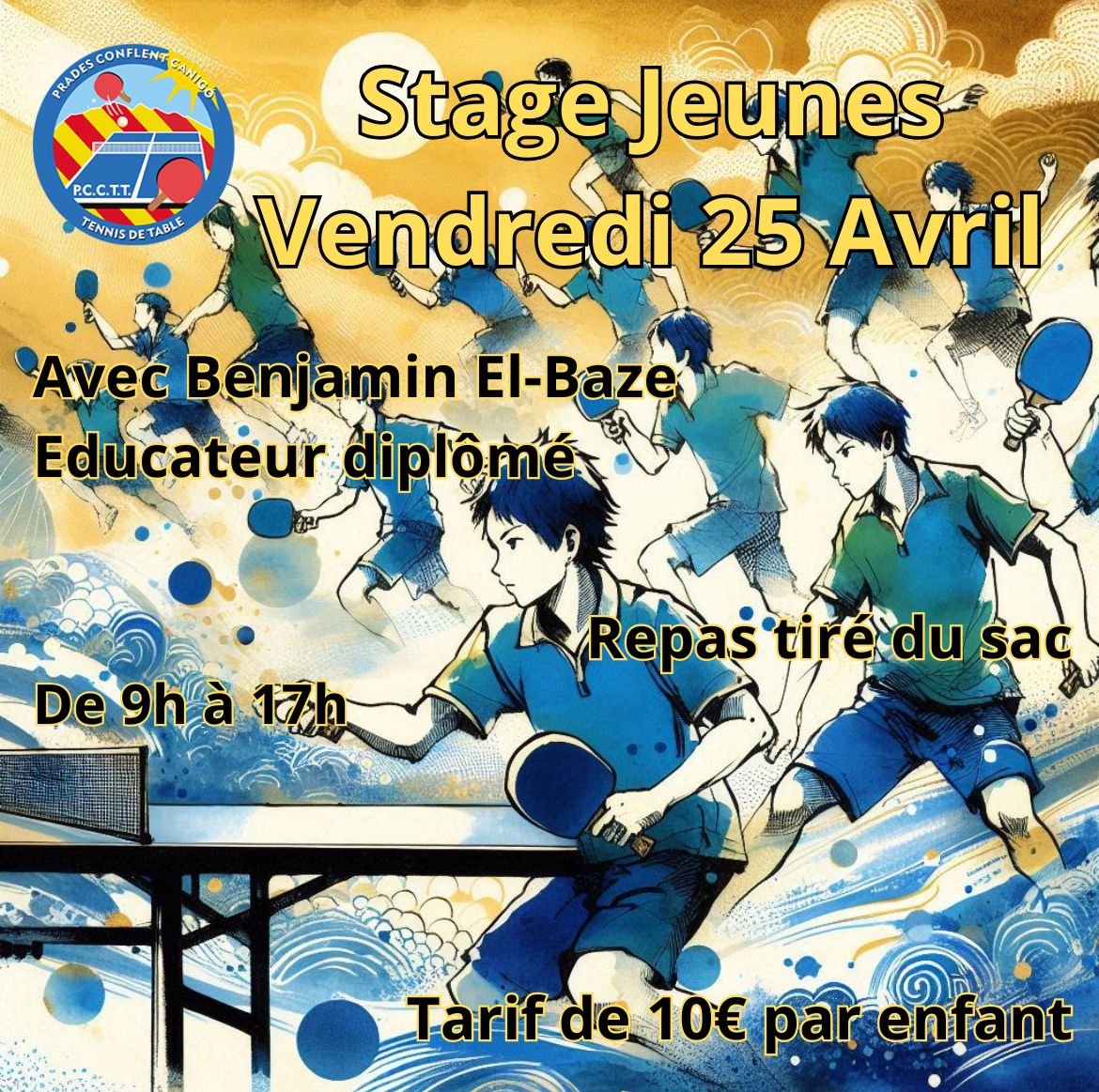 Stage jeunes le 25 Avril